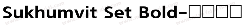 Sukhumvit Set Bold字体转换